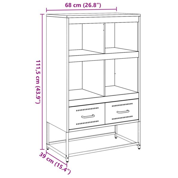 VXL8721102634895_g_en_hd_10.jpg vidaXL Vysoká skrinka olivovozelená 68,5x39x111,5 cm oceľ – Obrázok 12