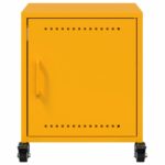 vidaXL Nočné stolíky 2 ks horčicovožlté 36x39x43,5 cm oceľ – Obrázok 6