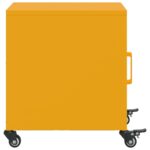 vidaXL Nočné stolíky 2 ks horčicovožlté 36x39x43,5 cm oceľ – Obrázok 7