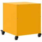 vidaXL Nočné stolíky 2 ks horčicovožlté 36x39x43,5 cm oceľ – Obrázok 8