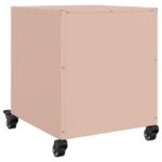 vidaXL Nočné stolíky 2 ks ružové 36x39x43,5 cm oceľ – Obrázok 8