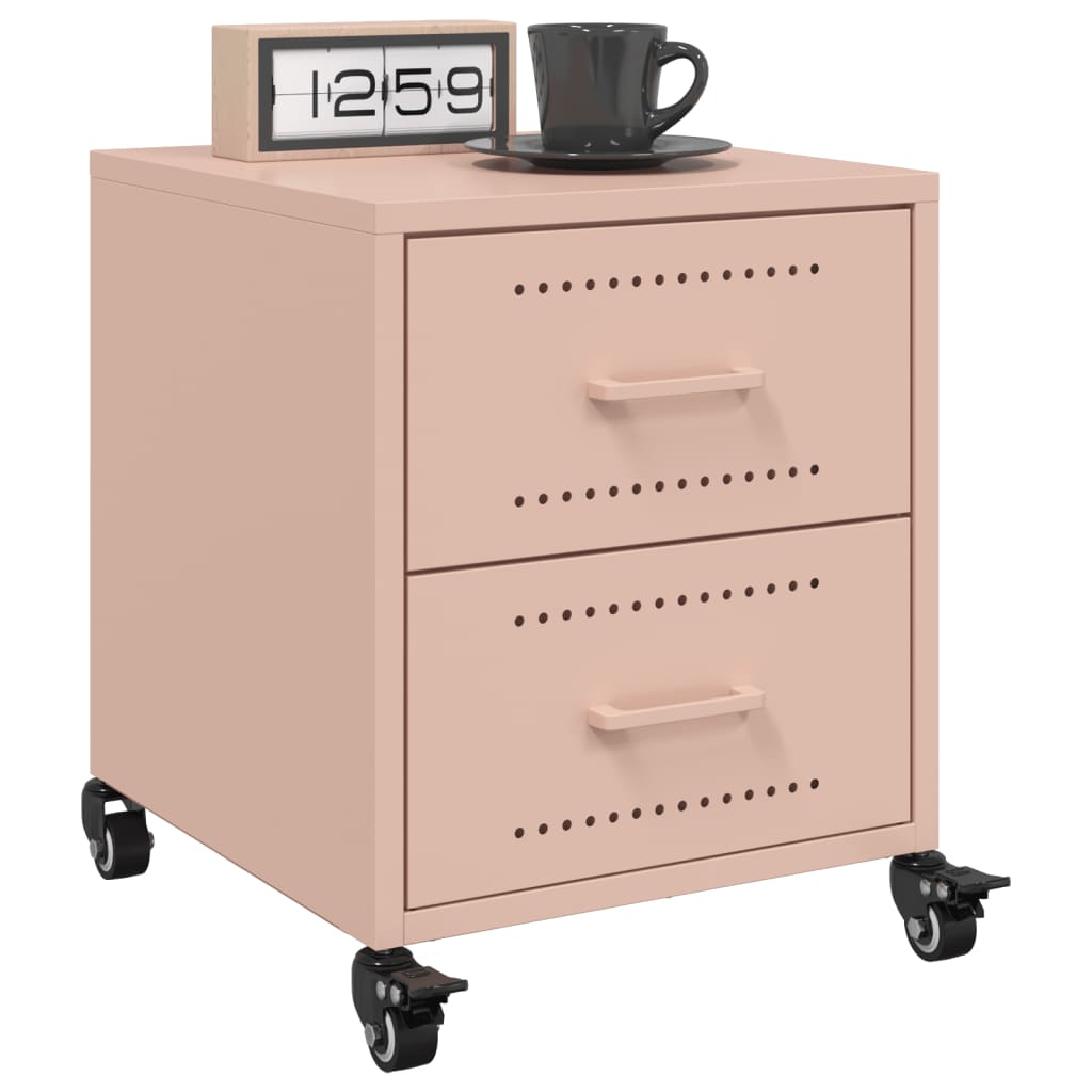 VXL8721102635120_m_en_hd_1.jpg vidaXL Nočné stolíky 2 ks ružové 36x39x43,5 cm oceľ – Obrázok 1