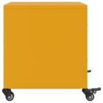 vidaXL Nočné stolíky 2 ks horčicovožlté 36x39x43,5 cm oceľ – Obrázok 7