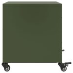 vidaXL Nočné stolíky 2 ks olivovozelené 36x39x43,5 cm oceľ – Obrázok 7