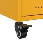 vidaXL TV skrinka horčicovožltá 100,5x39x43,5 cm oceľ – Obrázok 12