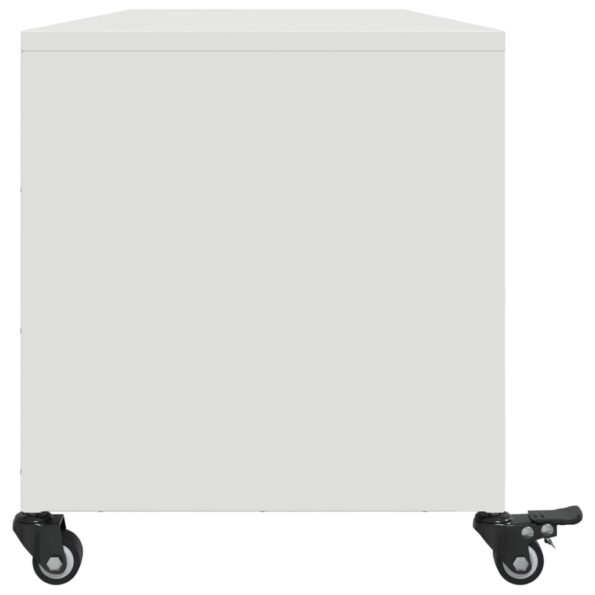VXL8721102635328_g_en_hd_5.jpg vidaXL TV skrinka biela 100,5x39x43,5 cm oceľ valcovaná za studena – Obrázok 7