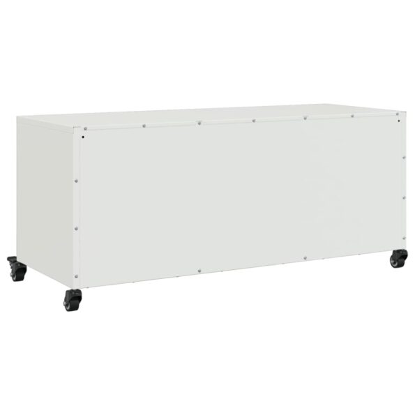 VXL8721102635328_g_en_hd_6.jpg vidaXL TV skrinka biela 100,5x39x43,5 cm oceľ valcovaná za studena – Obrázok 8