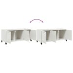 vidaXL TV skrinka biela 100,5x39x43,5 cm oceľ valcovaná za studena – Obrázok 9