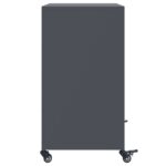 vidaXL Komoda antracitová 68,5x39x72 cm oceľ valcovaná za studena – Obrázok 7