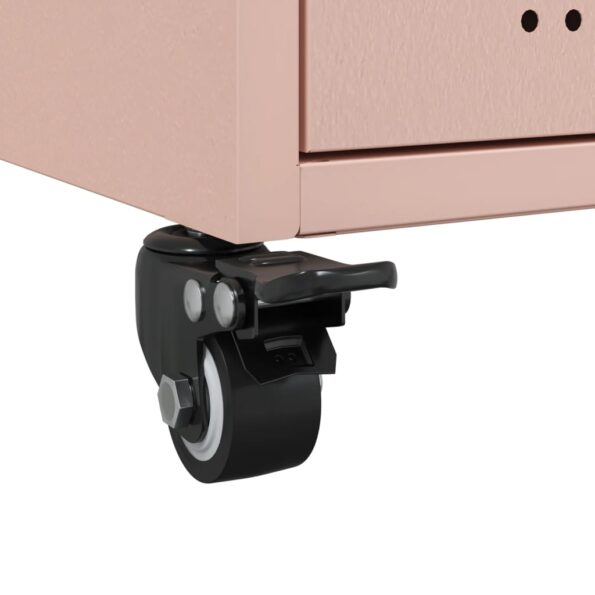 vidaXL Komoda ružová 36x39x72 cm oceľ valcovaná za studena – Obrázok 11