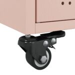 vidaXL Konferenčný stolík ružový 68x50x43,5 cm oceľ – Obrázok 10