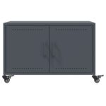 vidaXL Konferenčný stolík antracitová 68x50x43,5 cm oceľ – Obrázok 6