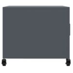 vidaXL Konferenčný stolík antracitová 68x50x43,5 cm oceľ – Obrázok 7