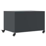 vidaXL Konferenčný stolík antracitová 68x50x43,5 cm oceľ – Obrázok 8