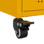 vidaXL TV skrinka horčicovožltá 100,5x39x43,5 cm oceľ – Obrázok 11