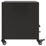 vidaXL Nočné stolíky 2 ks čierne 36x39x43,5 cm oceľ – Obrázok 7