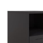 vidaXL Nočné stolíky 2 ks čierne 36x39x43,5 cm oceľ – Obrázok 11