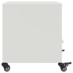 vidaXL Nočné stolíky 2 ks biele 36x39x43,5 cm oceľ – Obrázok 7