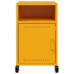 vidaXL Nočné stolíky 2 ks horčicovožlté 36x39x59 cm oceľ – Obrázok 5