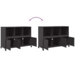 vidaXL Komoda čierna 100,5x39x72 cm oceľ valcovaná za studena – Obrázok 10