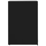 vidaXL Úložisko na 1 kôš na kolieskach čierne 69x79x117 cm oceľ – Obrázok 5