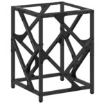 vidaXL Konferenčný stolík priehľadná sklenená doska 30x30x41 cm oceľ – Obrázok 2