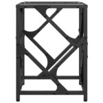 vidaXL Konferenčný stolík priehľadná sklenená doska 30x30x41 cm oceľ – Obrázok 5