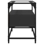 vidaXL TV skrinka sklenená doska čierna 60x35x51 cm kompozitné drevo – Obrázok 5