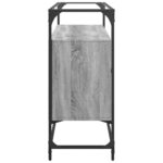 vidaXL TV skrinka sklenená doska sivá sonoma 98x35x81 cm kompoz. drevo – Obrázok 5