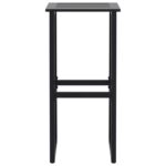 vidaXL Barové stoličky 2 ks, čierne 38x38x80 cm, práškovaná oceľ – Obrázok 5
