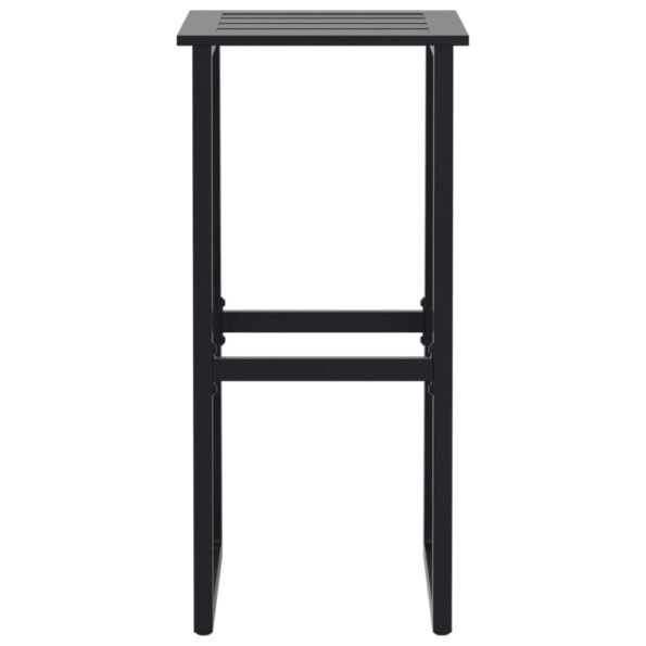 vidaXL Barové stoličky 2 ks, čierne 38x38x80 cm, práškovaná oceľ – Obrázok 5