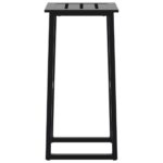 vidaXL Barové stoličky 2 ks, čierne 38x38x80 cm, práškovaná oceľ – Obrázok 6