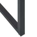 vidaXL Barové stoličky 2 ks, čierne 38x38x80 cm, práškovaná oceľ – Obrázok 9