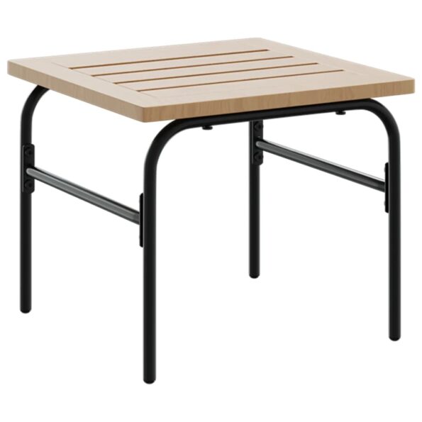 vidaXL Záhradné konferenčné zasúvacie stolíky 2 ks hnedé a čierne oceľ – Obrázok 4