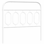 vidaXL Kovové čelo postele biele 107 cm – Obrázok 2