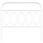 vidaXL Kovové čelo postele biele 107 cm – Obrázok 4