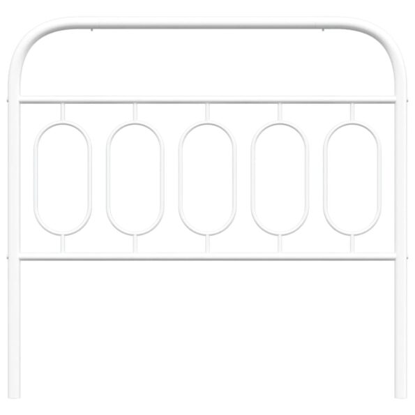 vidaXL Kovové čelo postele biele 107 cm – Obrázok 4