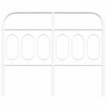 vidaXL Kovové čelo postele biele 120 cm – Obrázok 4