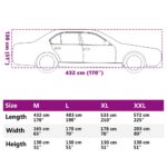 vidaXL Plachta na auto pre sedan s popruhmi plná strieborná M – Obrázok 11