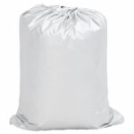 vidaXL Plachta na auto pre sedan s popruhmi plná strieborná XXL – Obrázok 3