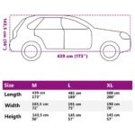 VidaXL Plachta na auto pre SUV plná sivá M netkaná textília – Obrázok 11