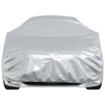 vidaXL Plachta na auto pre sedan s popruhmi plná strieborná XL PEVA – Obrázok 5