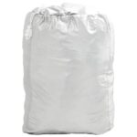 vidaXL Polovičná plachta na auto s háčikmi strieborná M PEVA – Obrázok 3