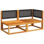 vidaXL Záhradná pohovka s vankúšmi 2-miestna masívna akácia – Obrázok 4