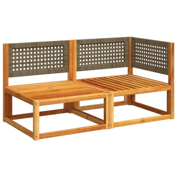 vidaXL Záhradná pohovka s vankúšmi 2-miestna masívna akácia – Obrázok 4