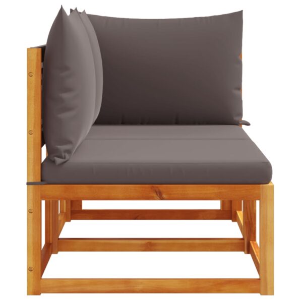 vidaXL Záhradná pohovka s vankúšmi 2-miestna masívna akácia – Obrázok 6