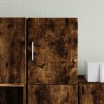 vidaXL Nástenná skrinka dymový dub 30x42,5x40 cm kompozitné drevo