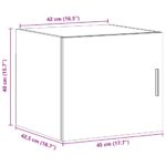 vidaXL Nástenná skrinka sivá sonoma 45x42,5x40 cm kompozitné drevo – Obrázok 12