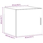 vidaXL Nástenná skrinka hnedý dub 45x42,5x40 cm kompozitné drevo – Obrázok 12