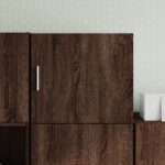 vidaXL Nástenná skrinka hnedý dub 45x42,5x40 cm kompozitné drevo